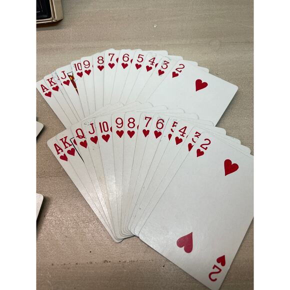 Two Deck Turquoise Canasta Set with Scoreboard and Card Holder - Picture 6 of 10